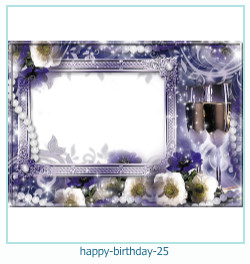 happy birthday frames 25